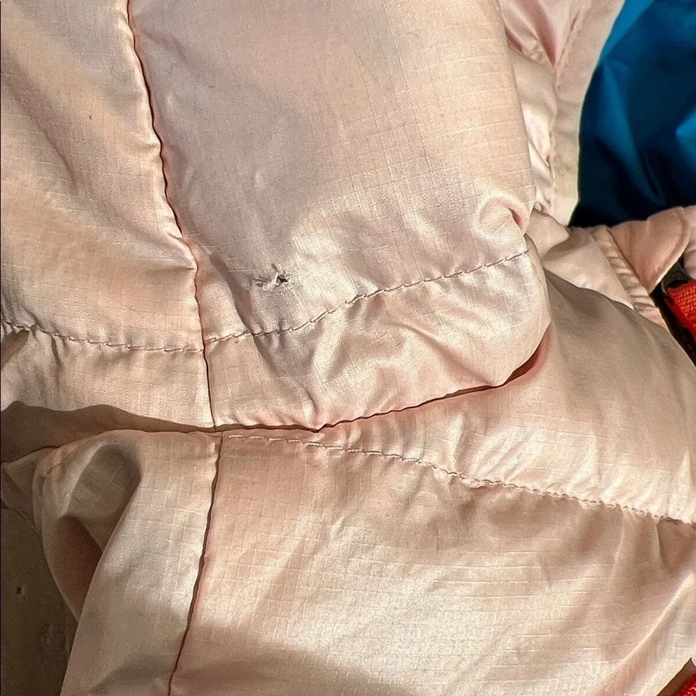 Patagonia Light Pink hi loft down puffer coat girls 3-6 months winter outdoor